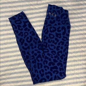 Balance Athletica Blue Cheetah Vitality Leggings XS
